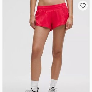 Lululemon Hot Pink Hotty Hot High Waist 4” inseam Shorts